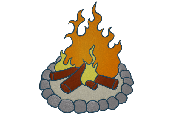 Bonfire: A Cozy, Rustic Embroidery Design for Holiday Gifting