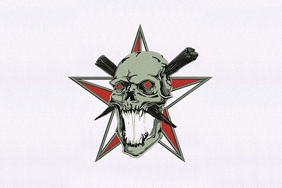 Drooling Skull: A Playful Halloween Embroidery Design Worth Adding
