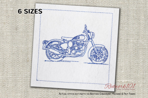 Royal Enfield Bullet Lineart: A Timeless Embroidery Gift Choice