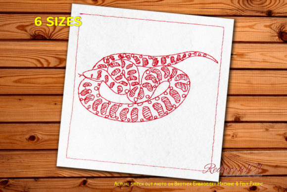 Titanoboa Bluework: A Thoughtful Embroidery Choice